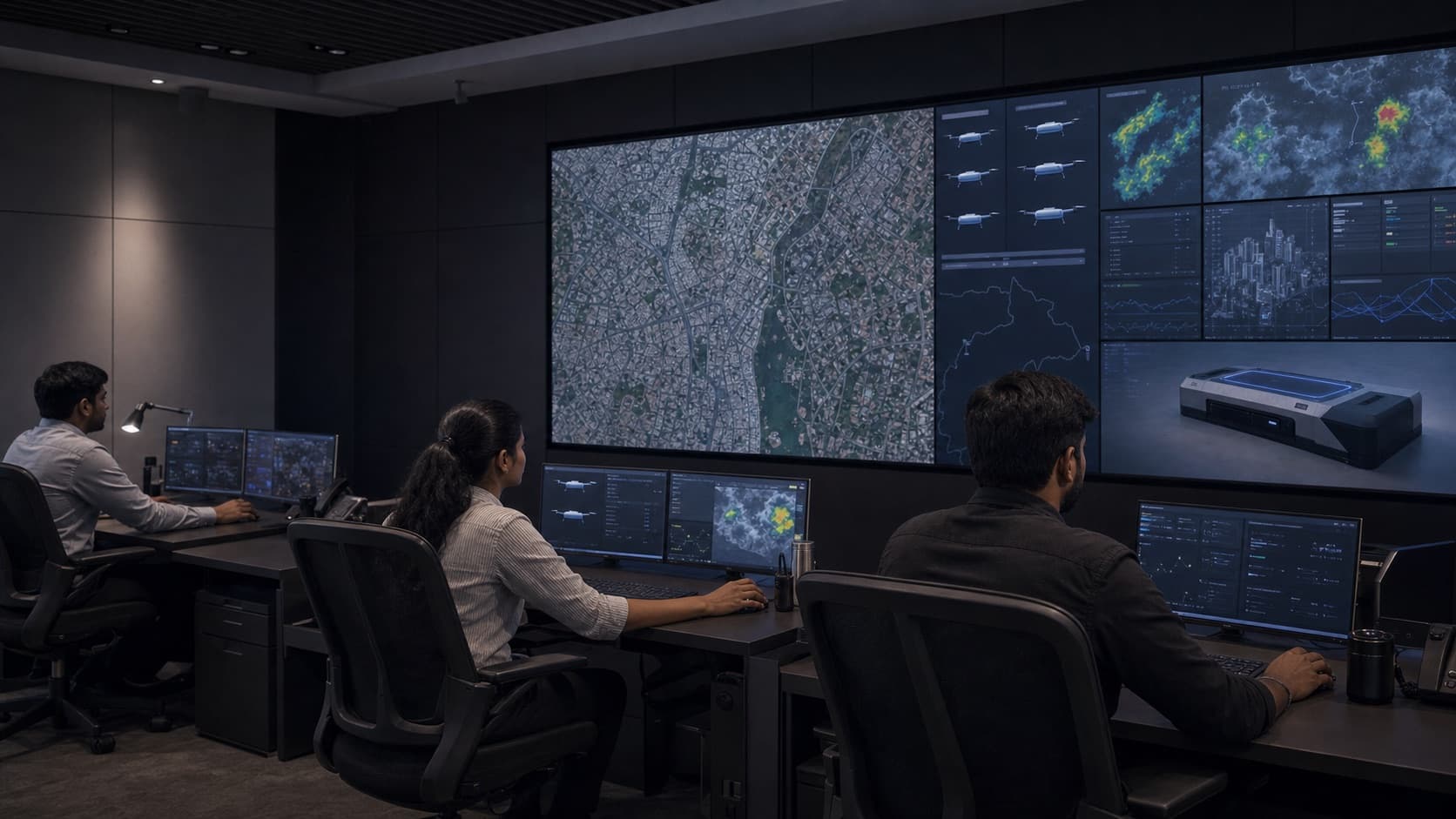 Proposed Avyra Air operations team coordinating autonomous delivery missions